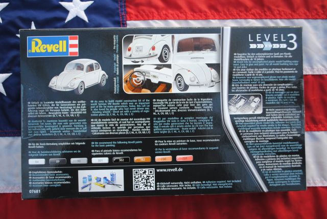 Revell 1/32 VW Beetle Model Kit – 07681, Plastic Assembly Bausatz